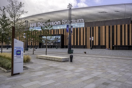 Bestrating reflecteert de ziel van de iconische voetbalclub Everton