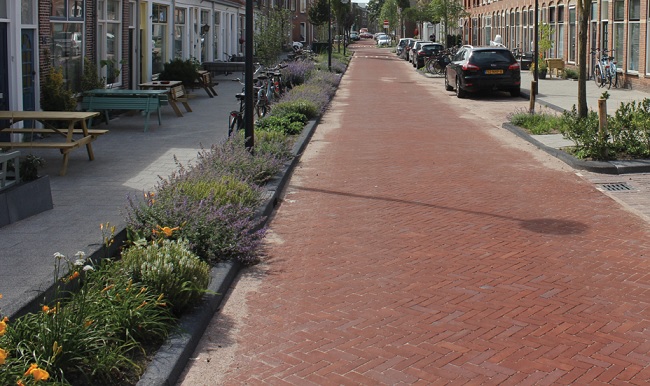 klimaatadaptieve straat Leiden