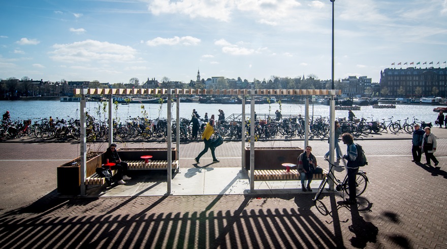 Pergola tegen hittestress