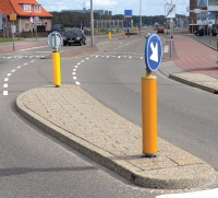 Aanleg verkeerseiland Katwijk