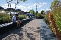 Groenvakken met zitelementen Groenvakken met zitelementen
