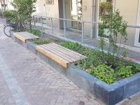 Geveltuinen in smalle straat centrum Geveltuinen in smalle straat centrum