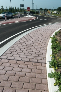 Rammelstrook met cobblestones Rammelstrook met cobblestones
