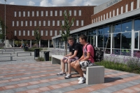Buitenterrein Jan Tibergen college Buitenterrein Jan Tibergen college