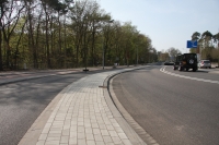 Rijstrookscheiding onderdoorgang Rijstrookscheiding onderdoorgang