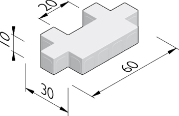 Square 60x30