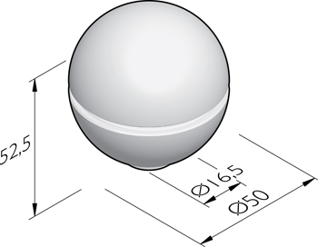 Sierbol Sphere 50 groef