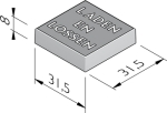 Teksttegels 31,5x31,5
