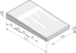 Verkeersdrempels 175 sinus 8 cm