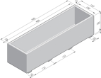 Bloembakken 120x420