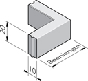 Opsluitband hoekstukken 10x20 hd