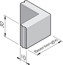Opsluitband hoekstukken 10x30 hd