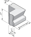 Amstelband hoekstukken 20/20,5x37