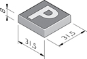 P-tegels 31,5x31,5