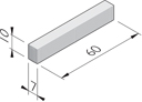 Betonstraatstenen 60x7