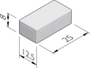 Betonstraatstenen 25x12,5