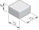 Betonstraatstenen 15x15