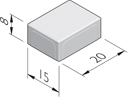 Betonstraatstenen 20x15