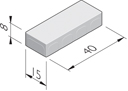 Betonstraatstenen 40x15