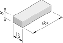 Betonstraatstenen 45x15