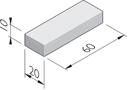 Betonstraatstenen 60x20