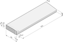 Inritbanden 80x25x300 VK60 vb (18/20 sluiting)