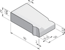 Inritbanden 90x24x50 vb (28/30 sluiting)