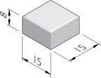 Trottoirtegels 15x15