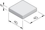 Trottoirtegels 40x40