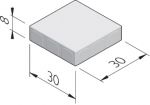 Betonstraatstenen 30 cm breed