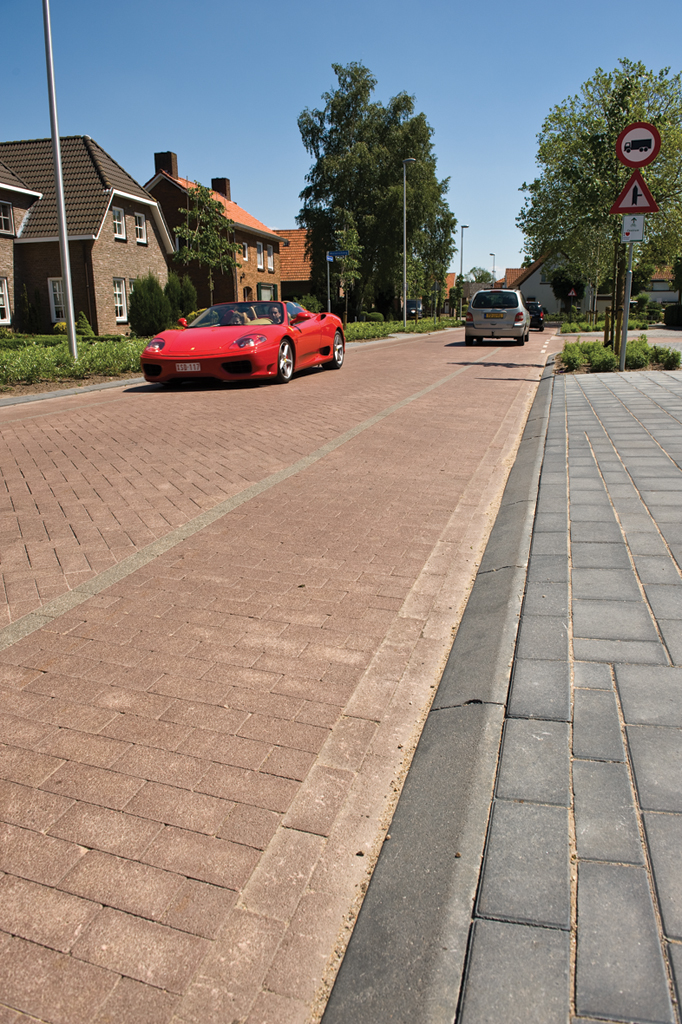 Traditioneel straatwerk dorpskern