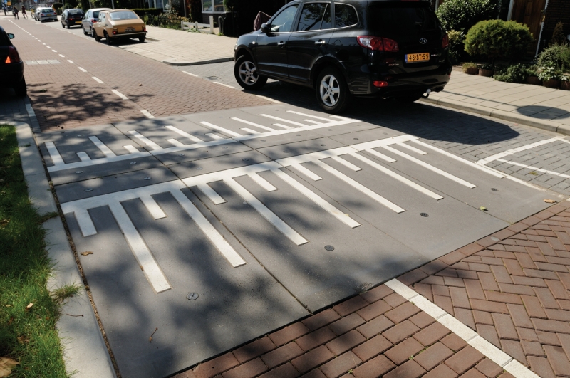 Verkeersremming parallelweg